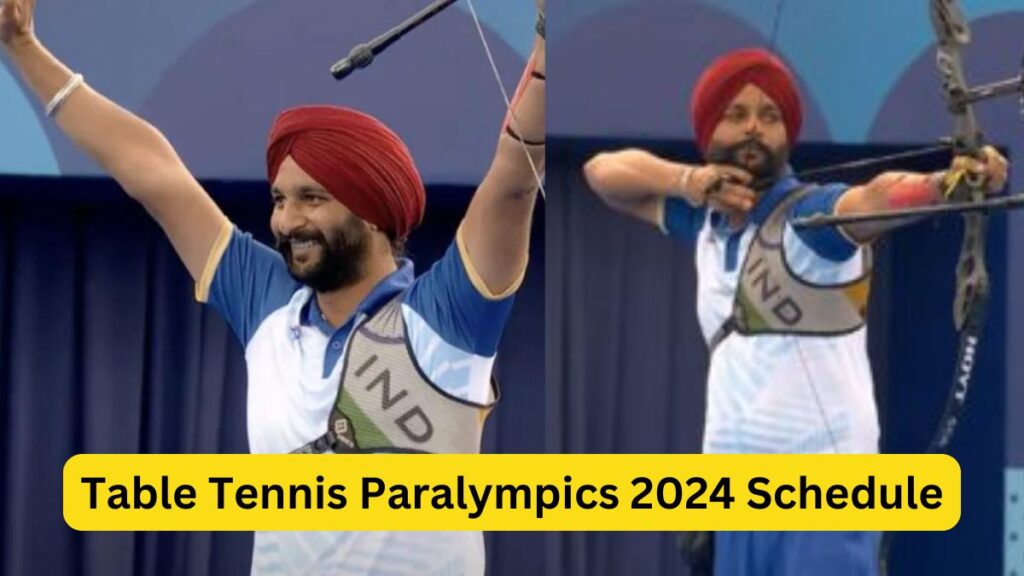 Table Tennis Paralympics 2024 Schedule